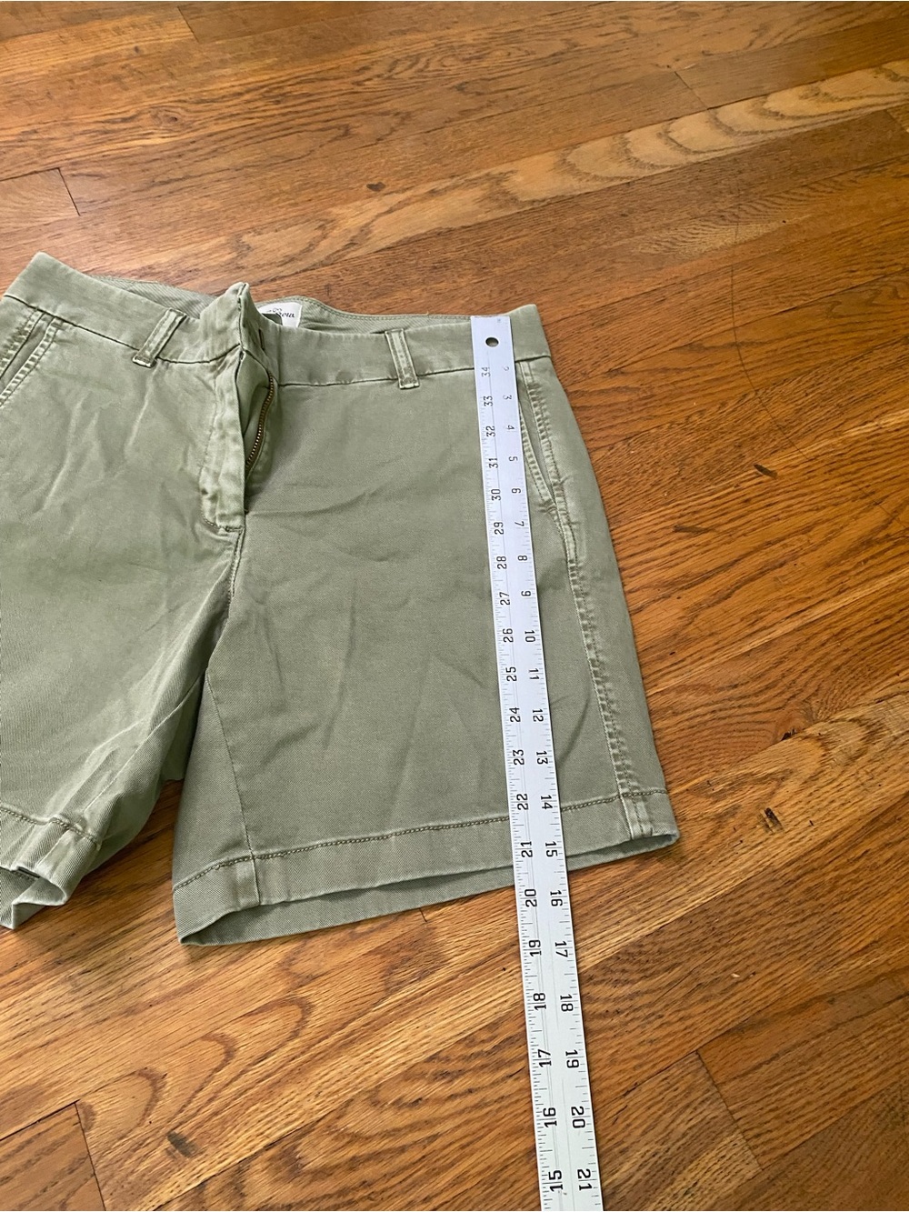J. Crew Olive Green Cotton Shorts - Picture 3 of 8